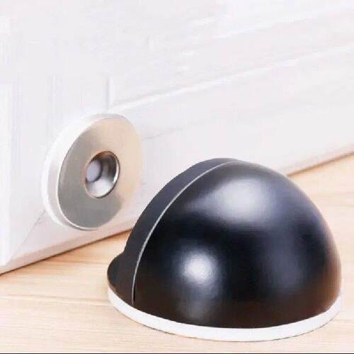 Stainless Steel Rubber Magnetic Door Stopper Non Punching