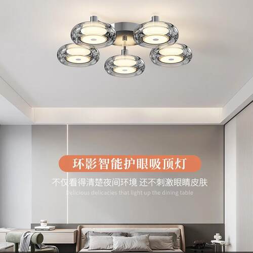 意式极简卧室灯设计师2024新款感吸顶灯简约现代房间客厅主灯