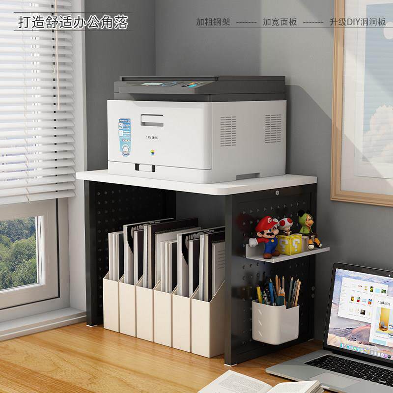 桌面印表机置物架专用多层收纳家用3d电脑办公桌悬空桌上实木架子