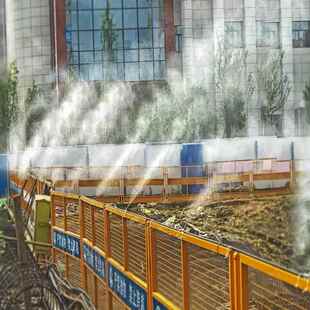 工地围雾挡喷淋道全PDG自动雾桩喷淋造机车间除尘降消毒通温雾森