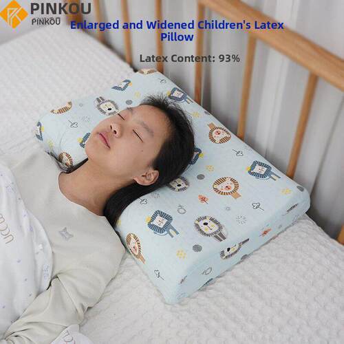 泰国天然乳胶枕头，儿童，学生，幼儿，3-18岁，青少年，颈椎和颈
