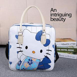 皮质多色轻便卡通大容量可爱行李袋手提行李包短途旅行包待产包