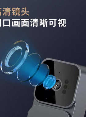 源头工厂新品外贸4.3寸屏不需网络无线可视对讲门铃简单安装