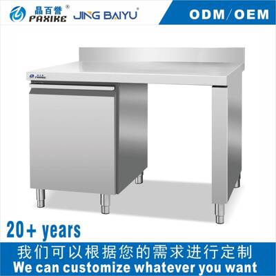 CZT-07不锈钢工作台可定制保鲜工作台操作台商用奶茶店水吧台卧式