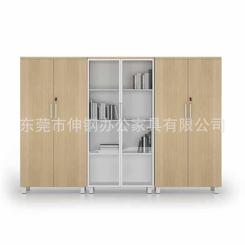 木制矮柜推拉式壁柜资料档案陈列文件柜东莞深圳办公家具