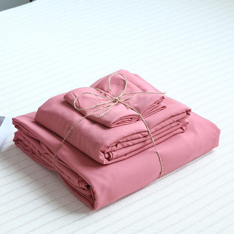 正品i罩n品s纯色四件套全纯棉1.棉8床上用磨毛被学生宿舍水洗棉三