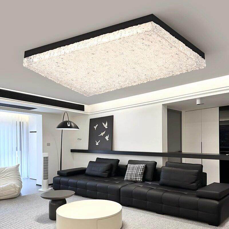 客厅灯现代简约大气中山灯具树脂LED客厅主灯2025新款客厅吸顶灯