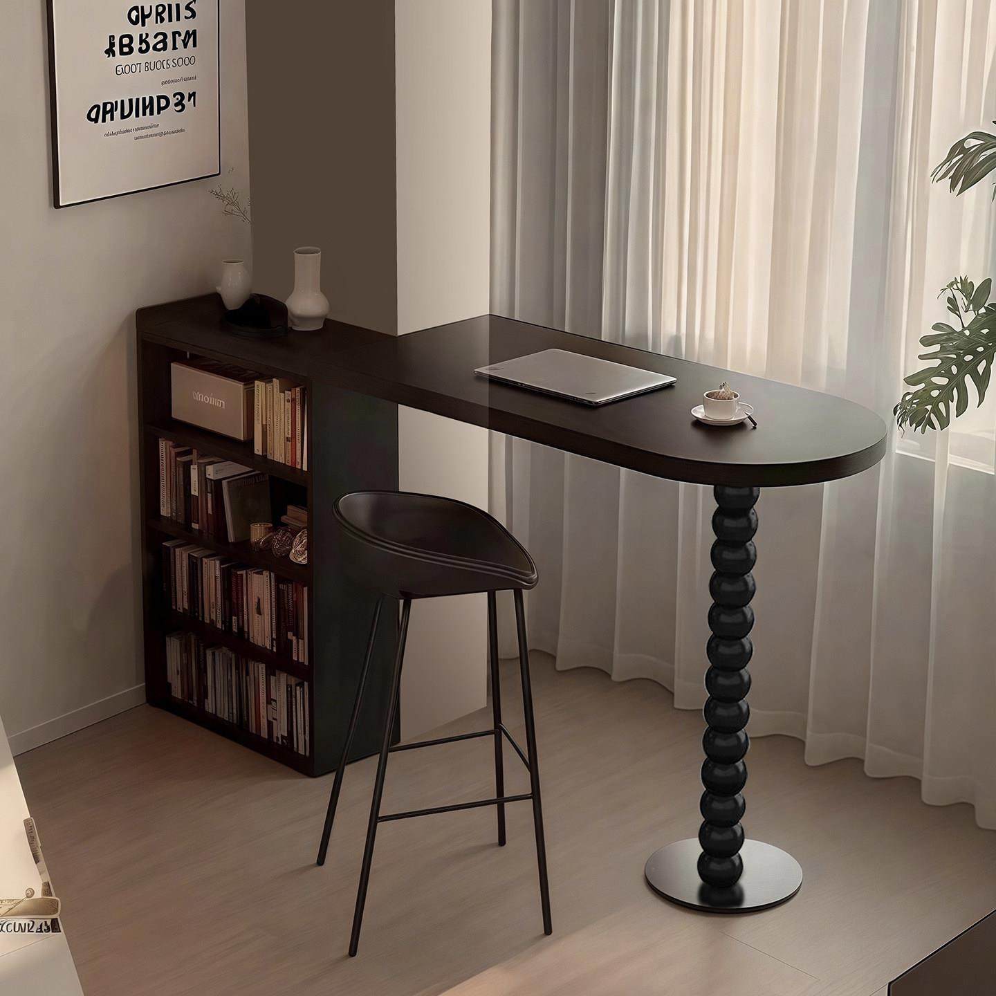 实木吧台桌椅带柜客厅隔断现在简易长条窄桌家用咖啡桌高脚桌定制,住宅家具,吧台,淘宝优惠券,粉丝福利购,淘宝优惠卷