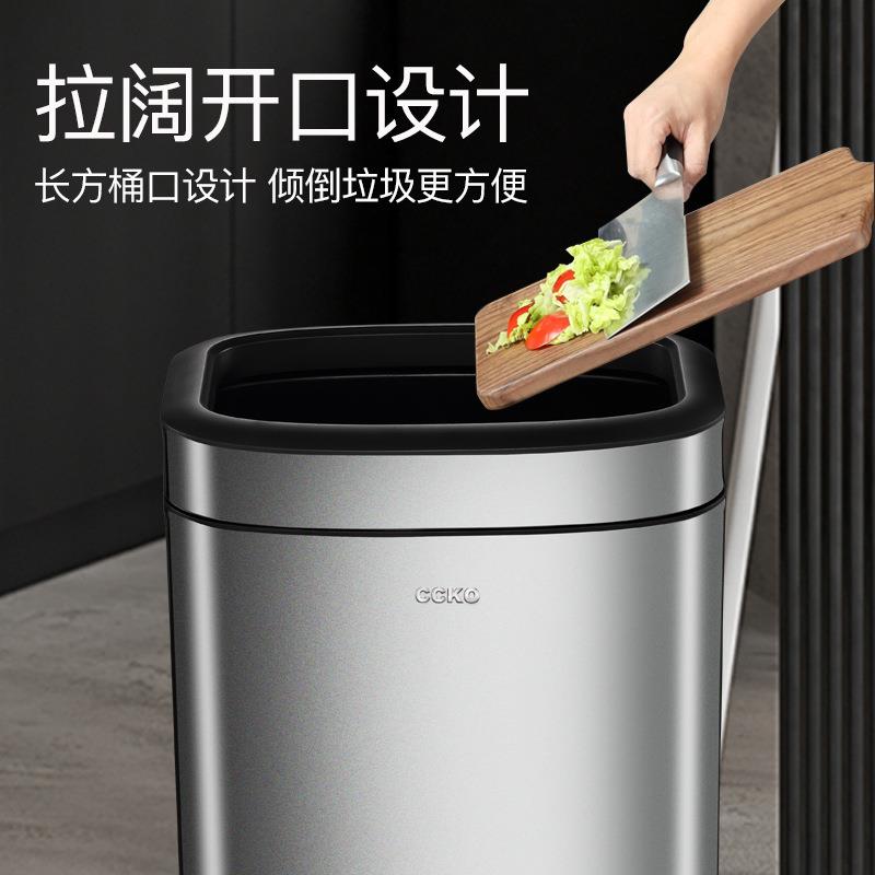 无盖不锈钢加厚垃圾桶大号中小号酒店客房房间卫生间家用垃圾桶