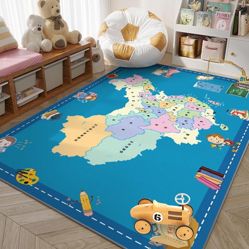 儿童城市交通模拟场景地图玩具小汽车停车场模型爬行游戏地垫认知