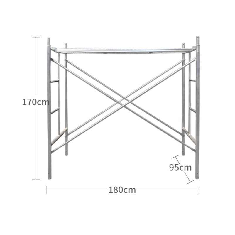 移动脚手架2.5.0全套建筑加厚直脚手架2梯形厂家镀锌脚手架工程