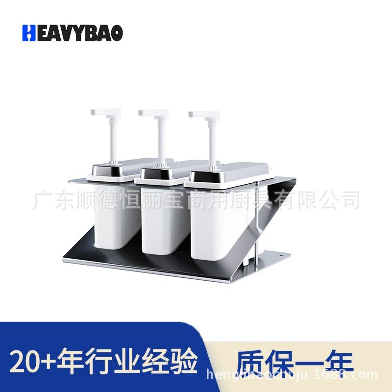 恒丽宝2L酱汁泵酱汁多头分配器精准控量按压手压塑料泵头