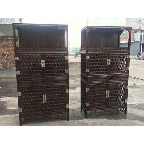 紫光檀东非黑黄檀博透格柜书柜书橱多宝阁储物架清式明式家具