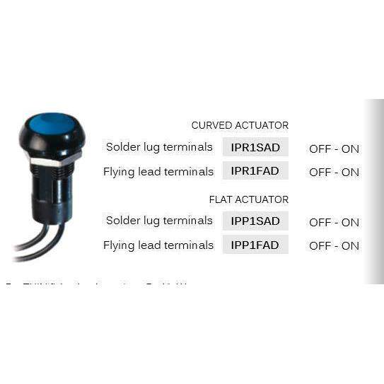 APEM按钮开关面板密封：IP 67工作温度：-40至+85 IRR1F422