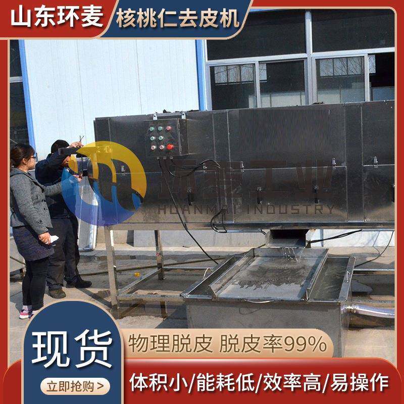 鲜食核桃仁去皮设备多功能滚筒式物理脱皮设备坚果去皮机