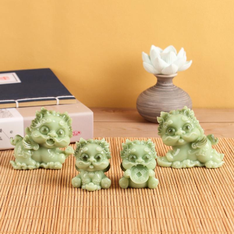 爱仿玉貔貅脂工艺品件纳福貔可貅树摆礼品创意家居装BJ-099饰品汽