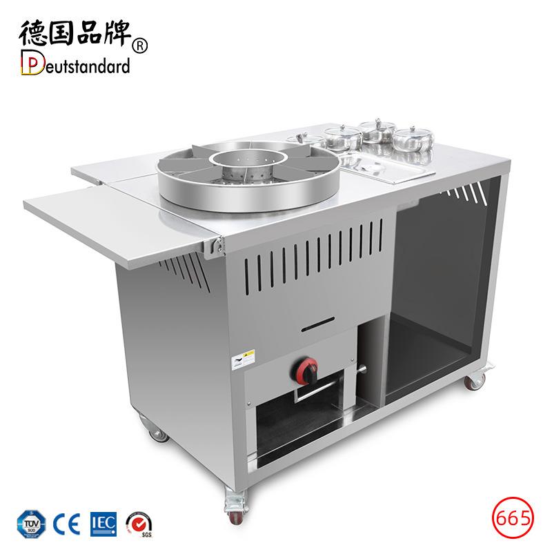 喷泉牛杂车燃气款摆摊牛杂创业设备小吃街喷泉牛杂摊燃气加热