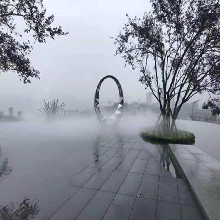 景区人造雾冷雾喷泉雾森除尘降温加湿景观造雾园林系统厂家户外