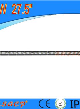 汽车前杠射灯超亮越野车LED车顶灯改装雾灯小单排超薄72W长条灯