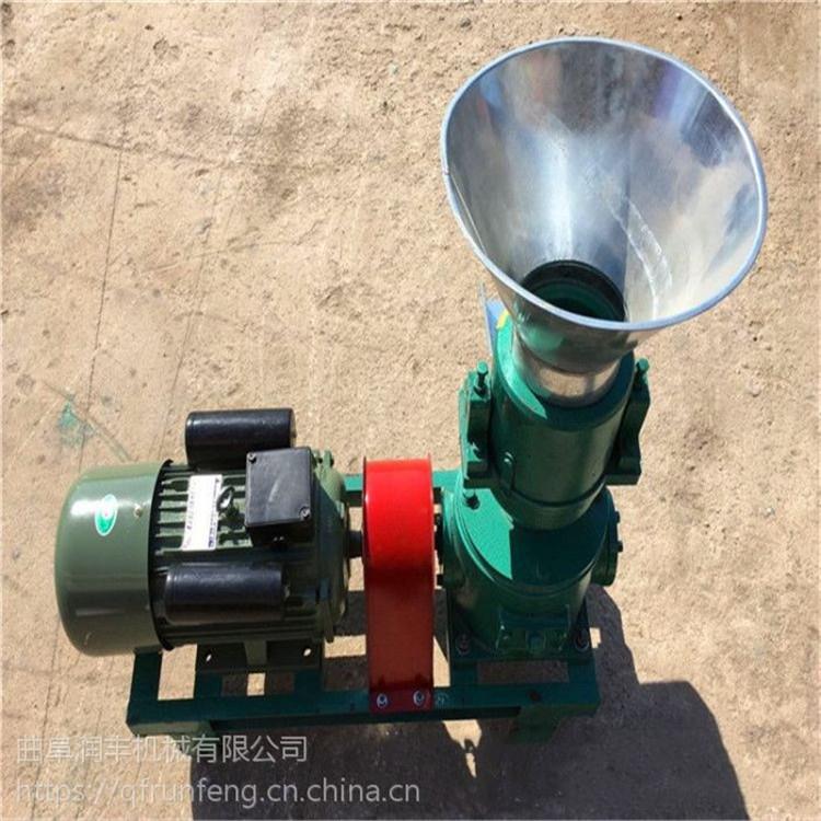 鸡鸭v鹅颗粒机三相秸电猪秸秆颗粒秆草制粒机家用型220秸秆颗粒机