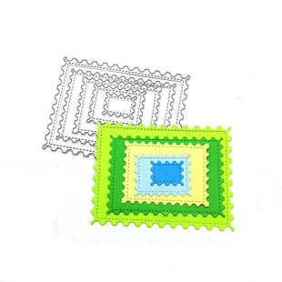 scrapbooking DIY切割 碳钢刀模 压花刀模模板几何长方形框框