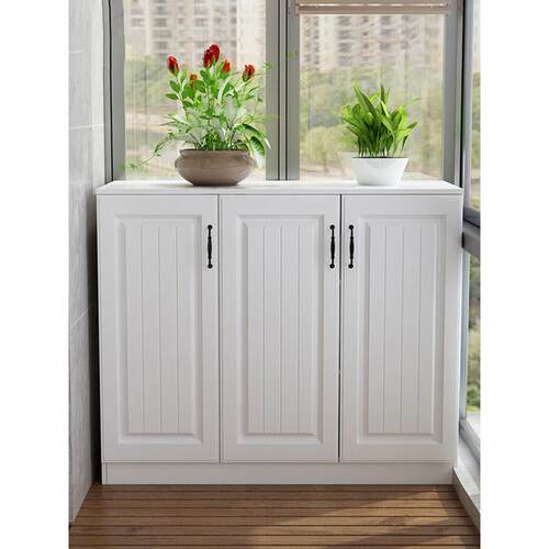 新款直销ft阳台储物柜收纳置物柜防潮简约大容量鞋柜杂物柜地柜矮