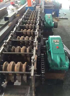 Circul tube sque press 圆管变方管机 数控脚手架压方机