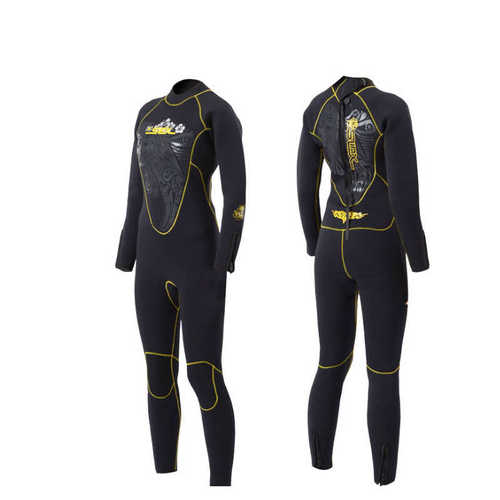 潜水衣女5mm加厚赛雷克斯SLINX潜水服女湿衣裤口加拉链内里加绒