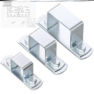 镀锌碳钢方管固定u形卡扣方形抱箍收紧器方型骑马卡直角支架卡箍U