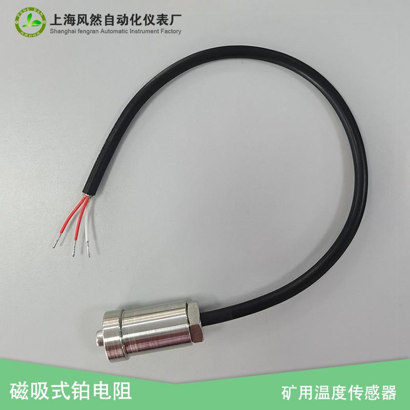磁吸式热电阻电机轴承表面测温探头超强吸力pt100矿用温度传感器