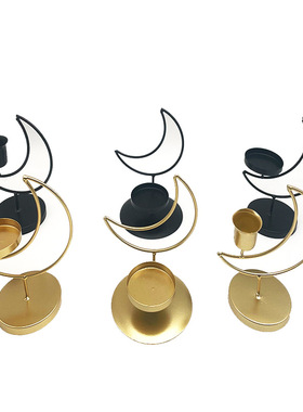 亚马逊创意北欧蜡烛台铁装饰摆件