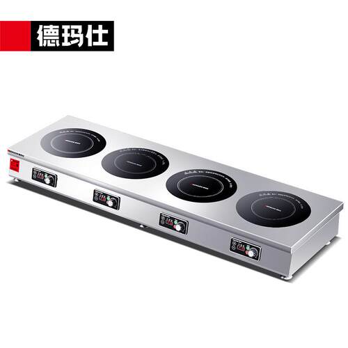 德玛仕电磁炉商用双灶双头炉灶电磁炉灶台3500W电灶多头炉煲仔饭