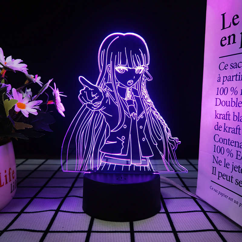 弹丸论破周边雾切响子七彩小夜灯送同学闺蜜生日礼物桌面装饰摆件