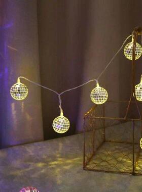 Mini LED Disco Ball String Lights Multicolor Waterproof LED
