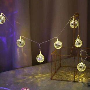 Mini LED Disco Ball String Lights Multicolor Waterproof LED