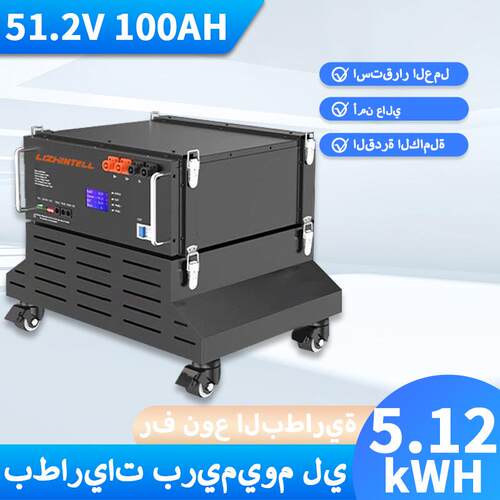 نموذج الحزب مع CAN LiFePO4 51.2V 100Ah 200Ah