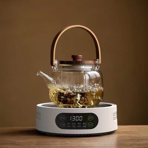 米厨电陶炉煮茶器小型煮茶炉防烫机身防水面板智能定时1500W