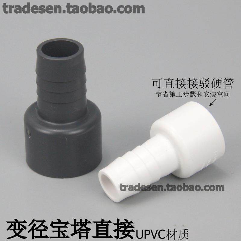 pvc塑料软管接头宝塔接头UPVC软硬快接变径宝塔直接软硬管对接