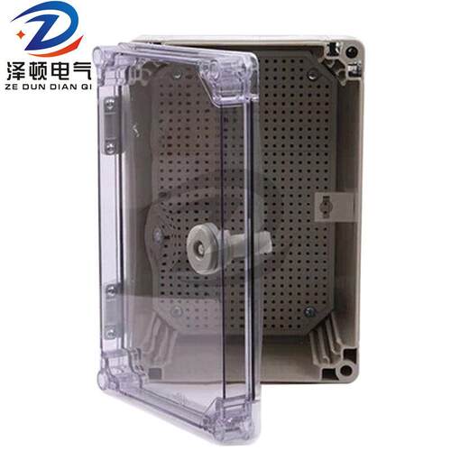 户外防水接线箱600*400*195mm塑料仪表箱PC电气箱配电箱防水防雨