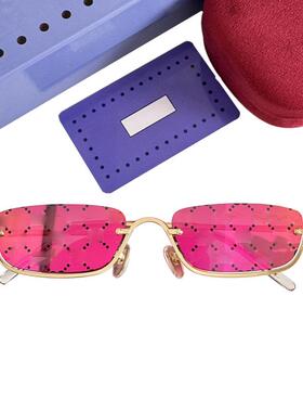 奢华设计师墨镜女潮个性小方框热卖太阳眼镜复古半框uv400 1278