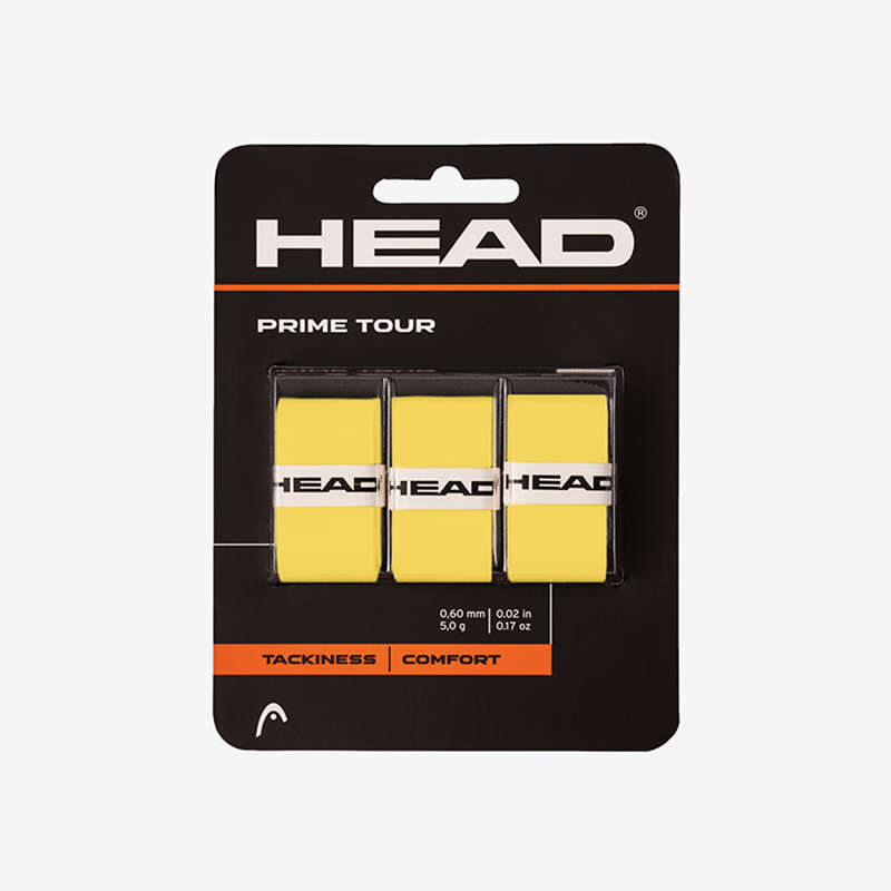 优选HEAD海德Prime Tour吸汗带3只装夏季新款网球防滑手胶手柄胶