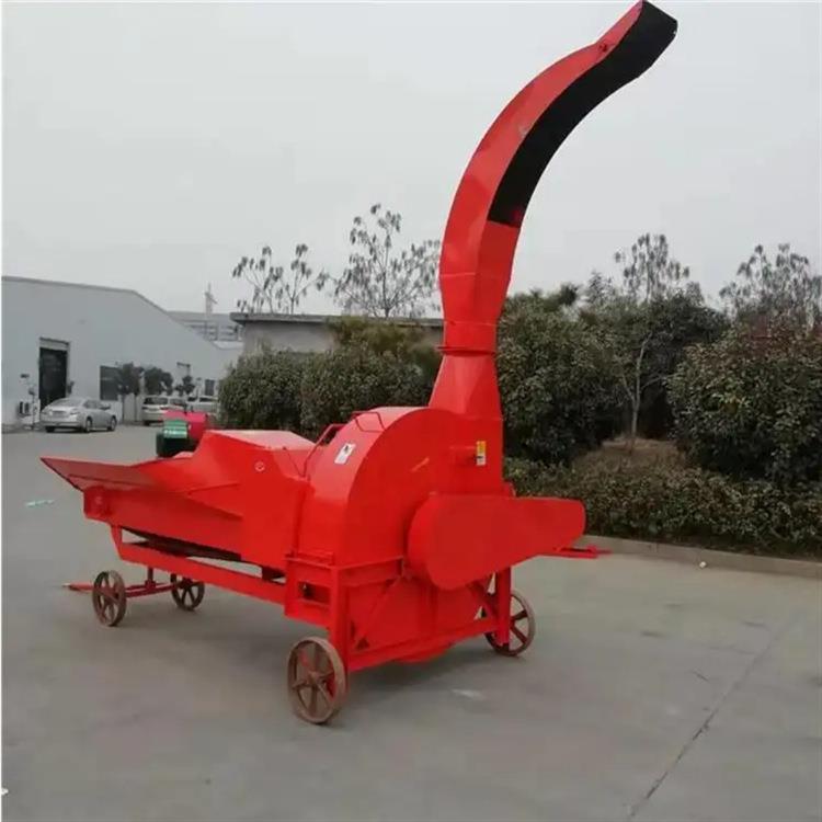 小麦秆牛场饲草铡草机卧式自动进料切碎机长短可调喂羊牧场揉丝机