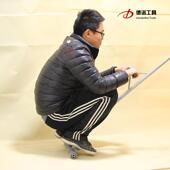 新款 兔帝PVC塑胶地板实铺工不锈钢滚轮压器压设辊具50KG公斤压工