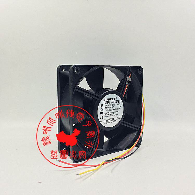 原装进口 MULTIFAN 4214/12H 24V 5.3W 12CM三线轴流风扇