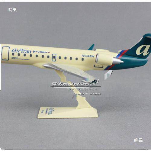 美国西北航空 NWA 波音 B757 TWA B717 CRJ200 塑料拼装飞机模型