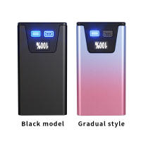Cross-border new product: LED mini keychain light, work light strip, magnet, multi-light source, digital battery level display flashlight thumbnail 2