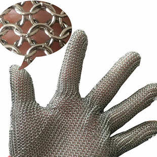 不锈钢防割手套 五级防割手套 防切割钢环手套屠宰木工专用手套