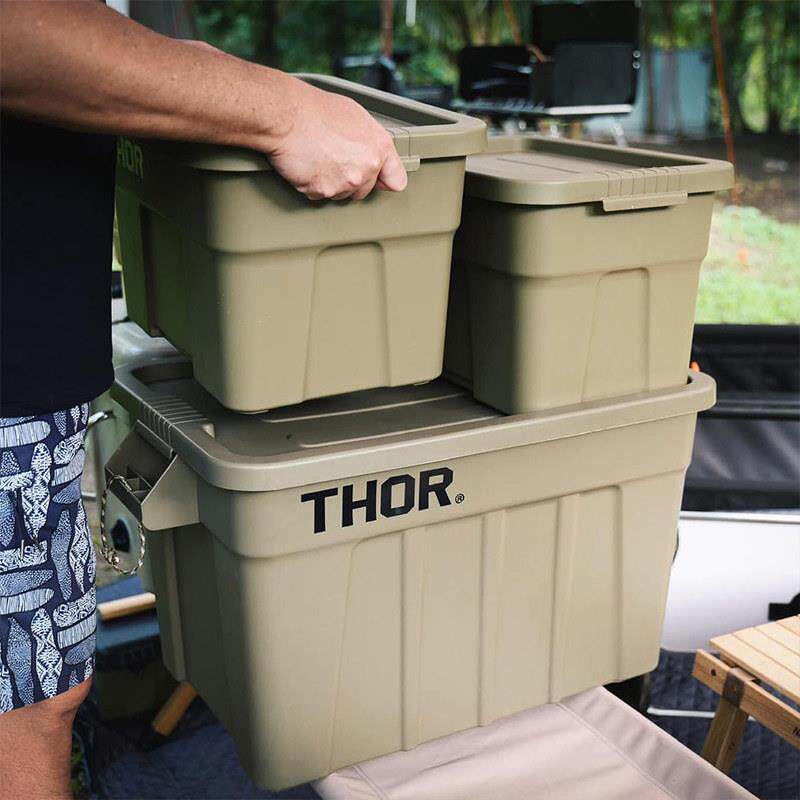 thor收纳箱大容量衣服整理箱家用床底塑料索尔箱子车载后备箱带盖