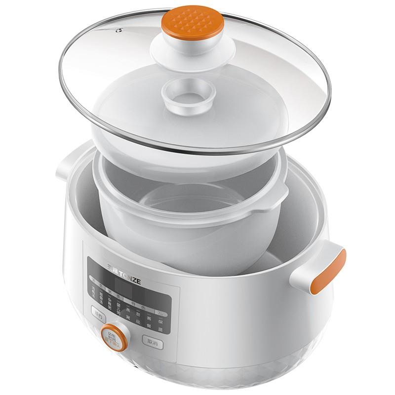 天际DGD18-18BG陶瓷内胆钢化玻璃盖炖盅隔水电炖0.5/1.8升L配件