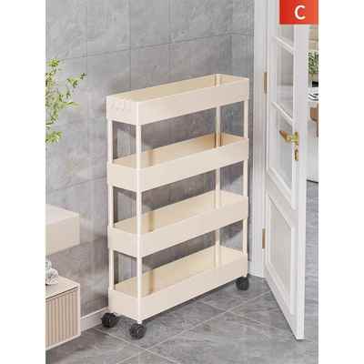 门后超薄置物架卫生间多层落地可移动小推车浴室夹缝极窄储物架子